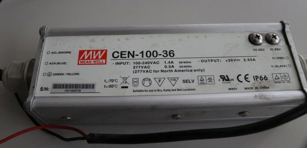 Meanwell cen 100 36 led sürücü
