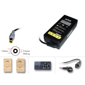 65W AC Adapter YUVARLAK GENİŞ UÇ ESKİ TİP 45N0318