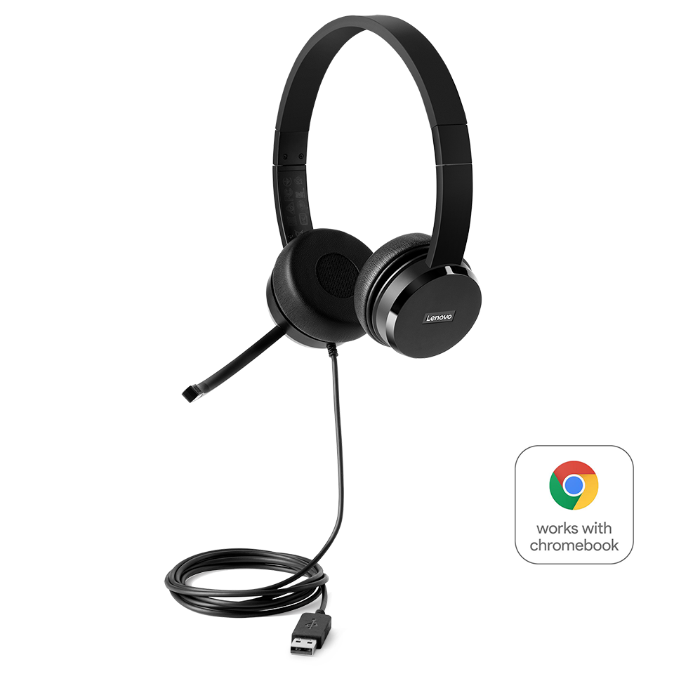 Lenovo 100 Stereo USB Headset 4XD0X88524