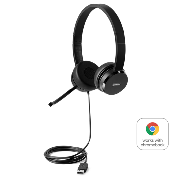 Lenovo 100 Stereo USB Headset 4XD0X88524
