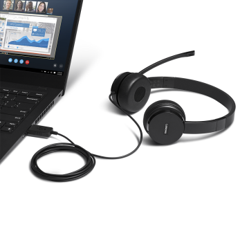 Lenovo 100 Stereo USB Headset 4XD0X88524