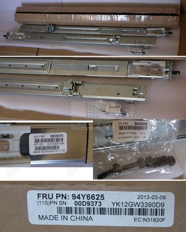IBM Slide Rail Kit For System X3650 M4 94Y6625