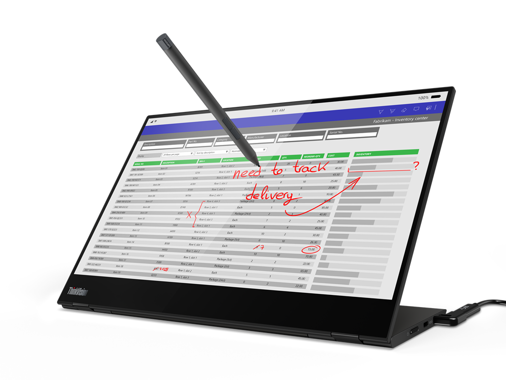 ThinkVision M14t Type-c Taşınabilir Dokunmatik Monitör-62A3UAT1WL