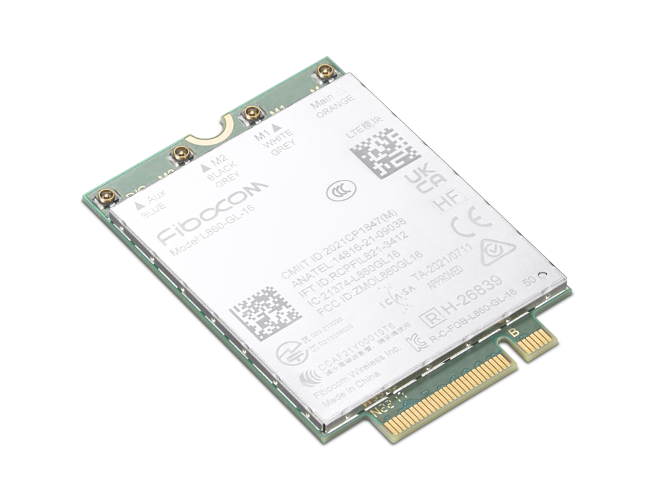 T14 / P14s Gen 4 için ThinkPad Fibocom L860-GL-16 4G LTE CAT16 M.2 WWAN Modülü 4XC1M72795