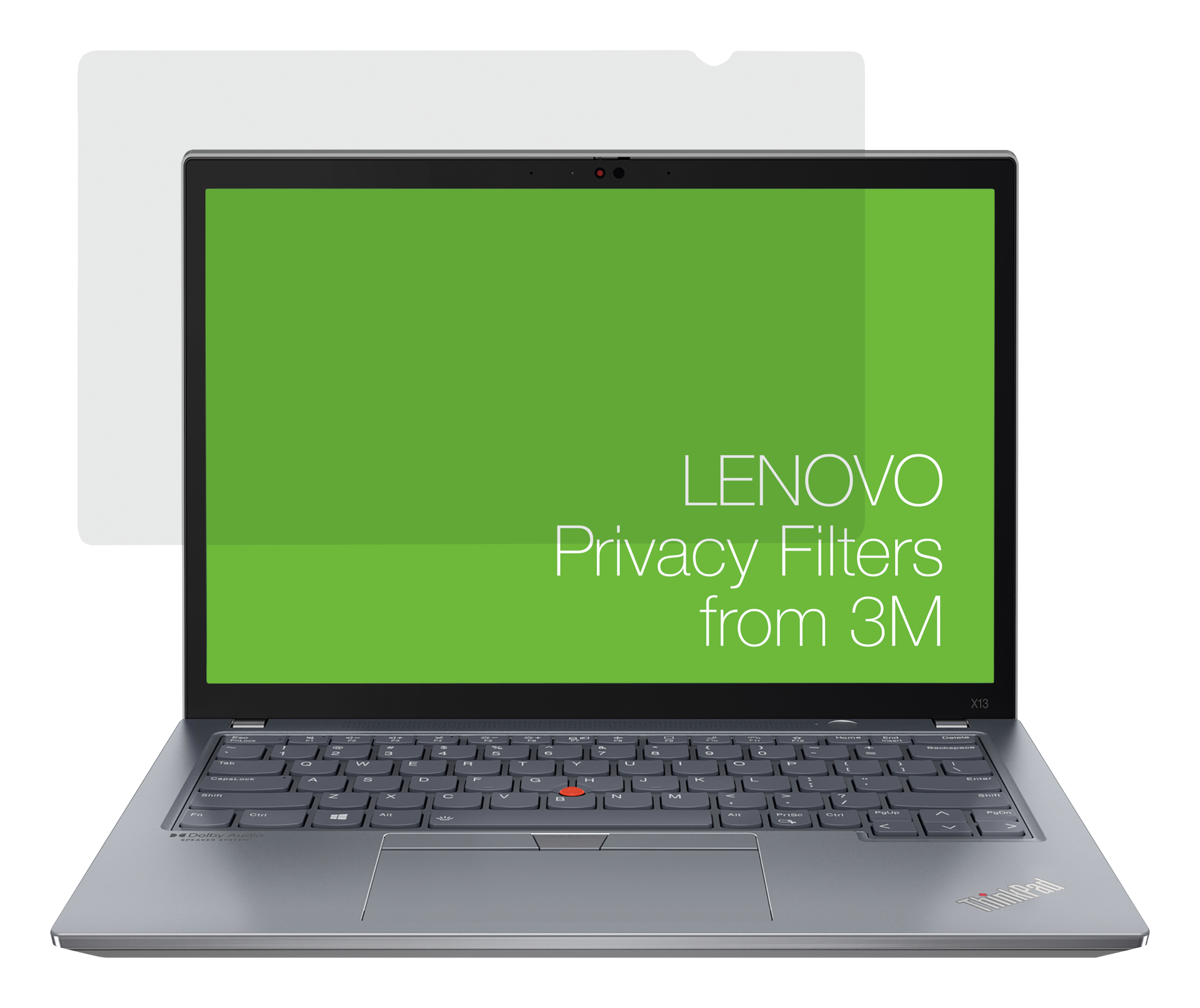 Lenovo Gizlilik Filtresi 13.3 inch 1610 Privacy Filter for X13 Gen2 with COMPLY Attachment from 3M 4XJ1D33266