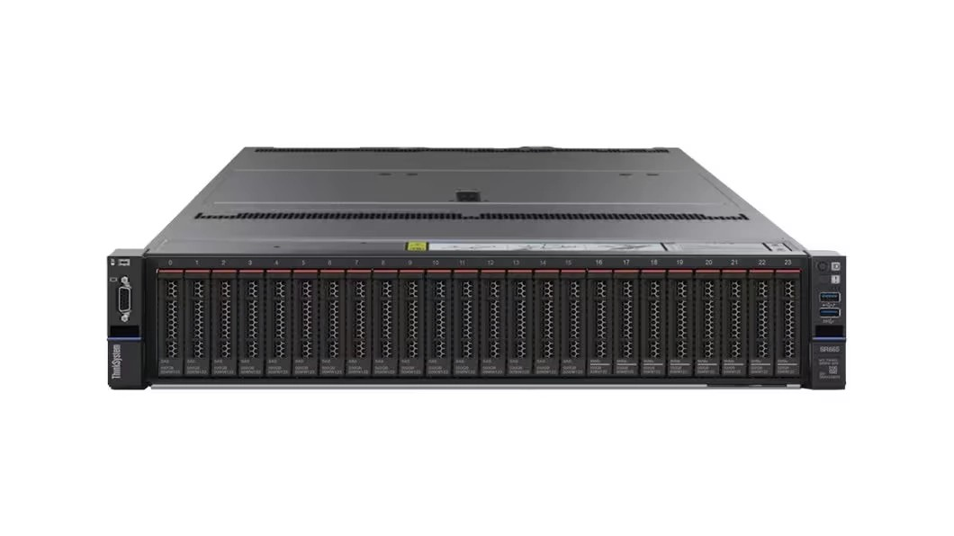 ThinkSystem SR665 AMD EPYC 7303 16C 2.4GHz 1x32GB RAID 930-8i 2GB 1x1100W TITANIUM XCC ENT 2U RACK 7D2VA06LEA