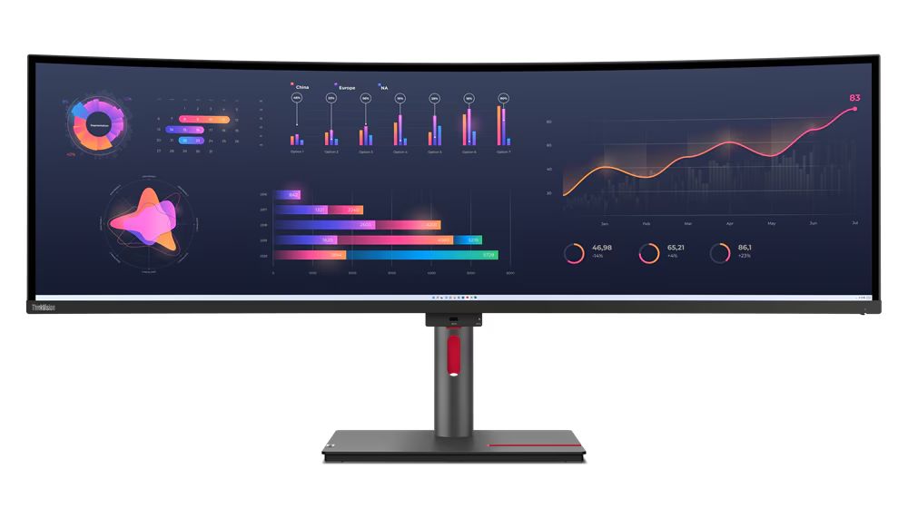 ThinkVision P49w-30 49'' Dual QHD (5120x1440) IPS Monitör 63DBRAT1TK