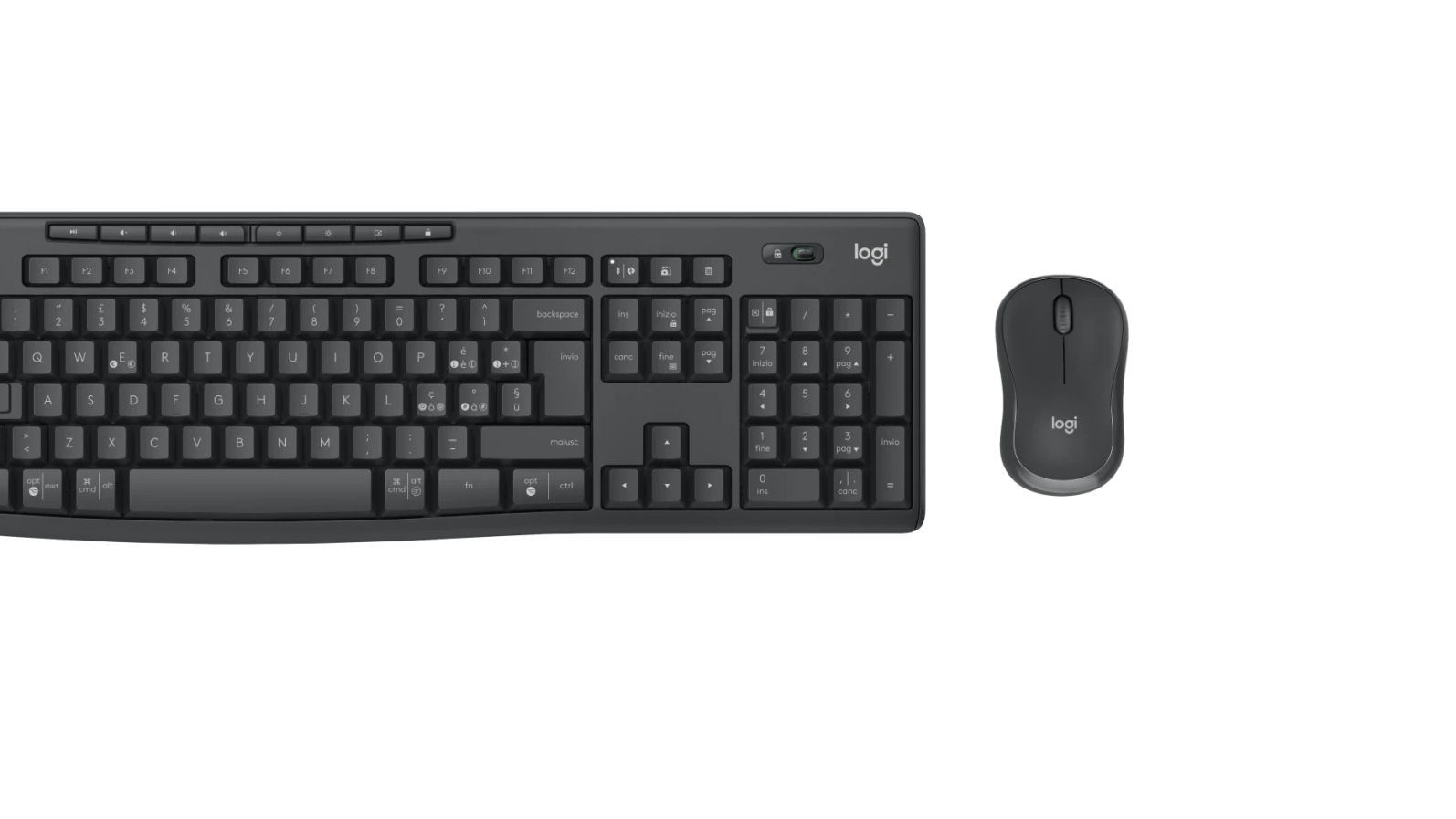 Logitech MK370 Kurumsal Klavye ve Mouse Seti- Siyah