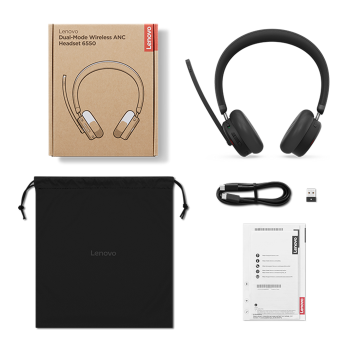 Lenovo Dual-Mode Wireless ANC Headset 6550 (USB-A, Teams) 4XD1S19777