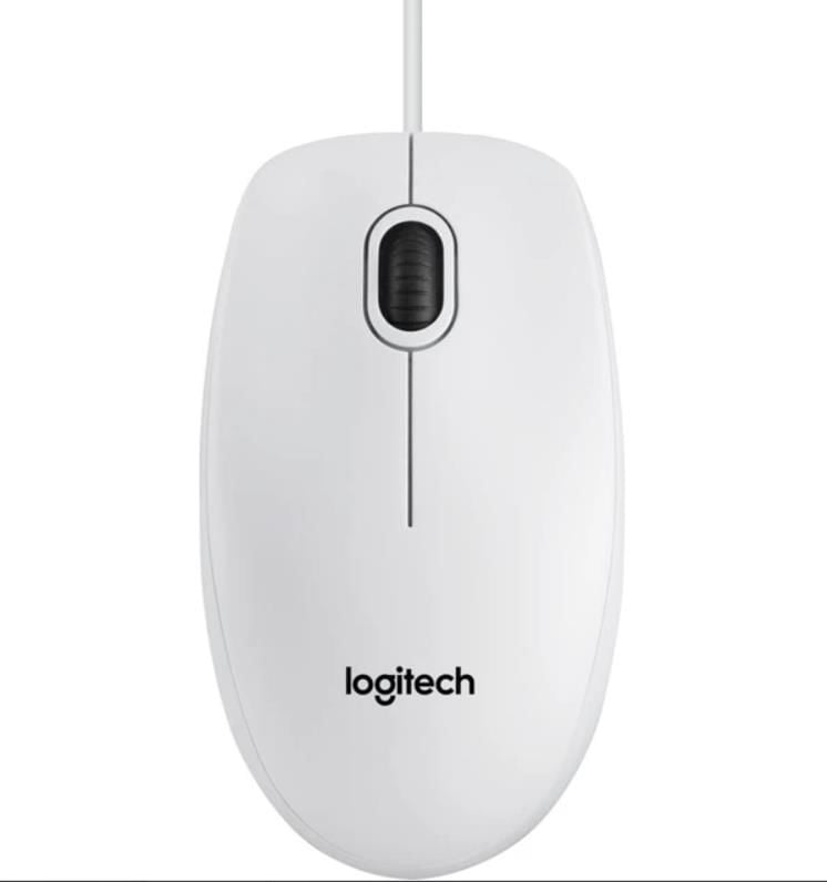 Logitech B100 Optik USB Mouse-Beyaz
