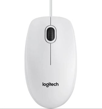 Logitech B100 Optik USB Mouse-Beyaz