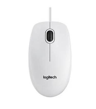 Logitech B110 Sessiz Kablolu Mouse - Beyaz