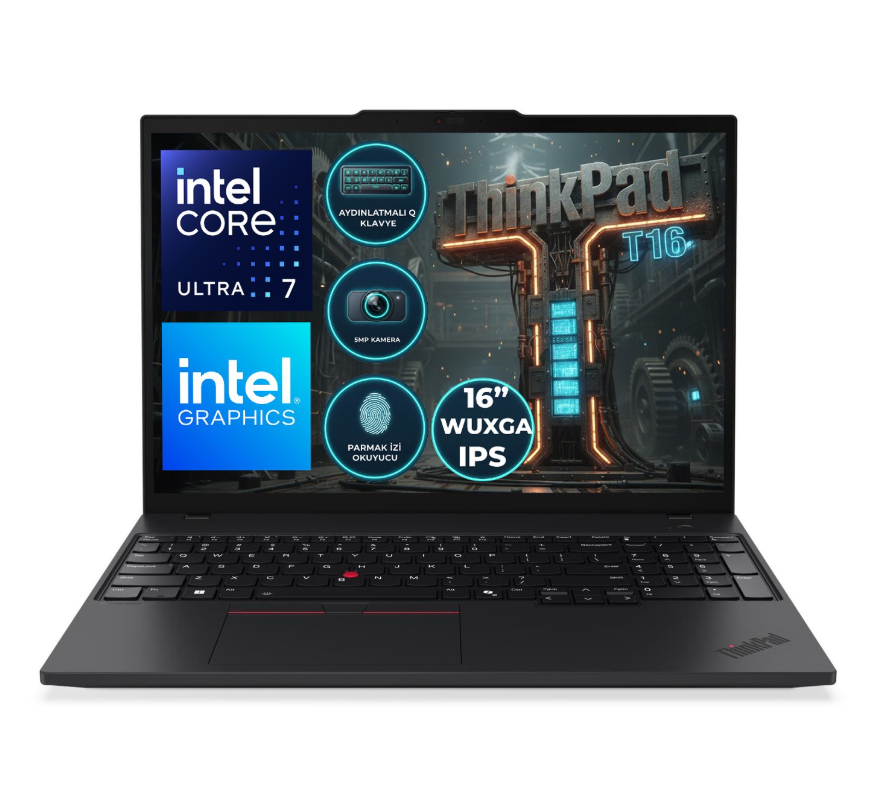 ThinkPad  T16 G4 U7-255U 16G 512GB 16'' Win11Pro 4G LTE - 3 YIL YERİNDE GARANTİ 21QFS2BHTX