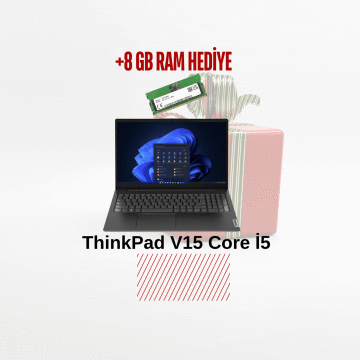 ThinkPad V15  I5-13420H 8GB 512GB SSD FDOS 15.6'' 83A10096TR +8GB Ram Hediyeli
