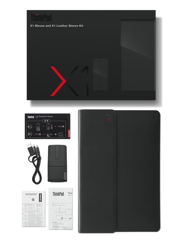 ThinkPad X1 Mouse and X1 Leather Sleeve Kit 4XR0V83212