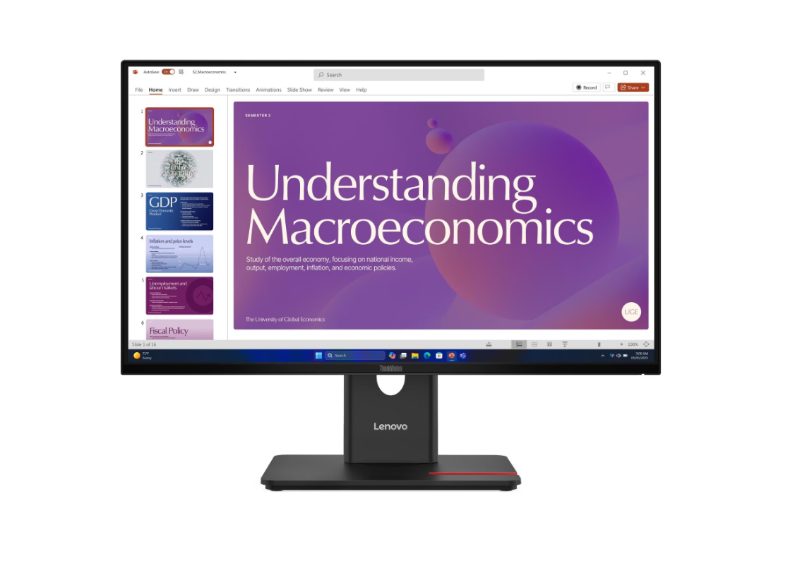 ThinkVision T24D-40 23.8'' 4 ms FHD Pivot IPS 120 Hz Monitör  64B9GAT1TK