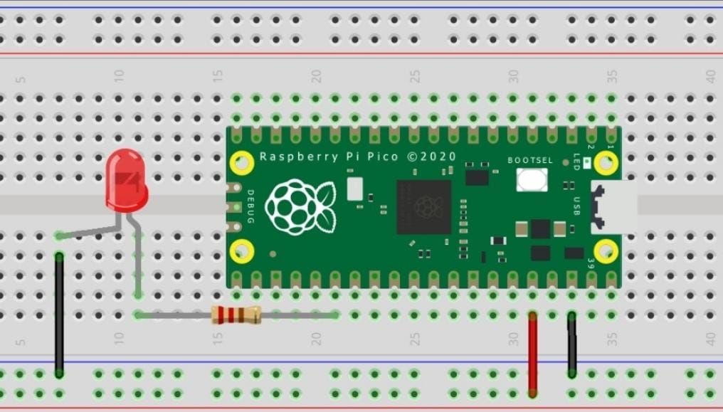 Raspberry Pi Pico MicroPython ile Karaşimşek Uygulaması