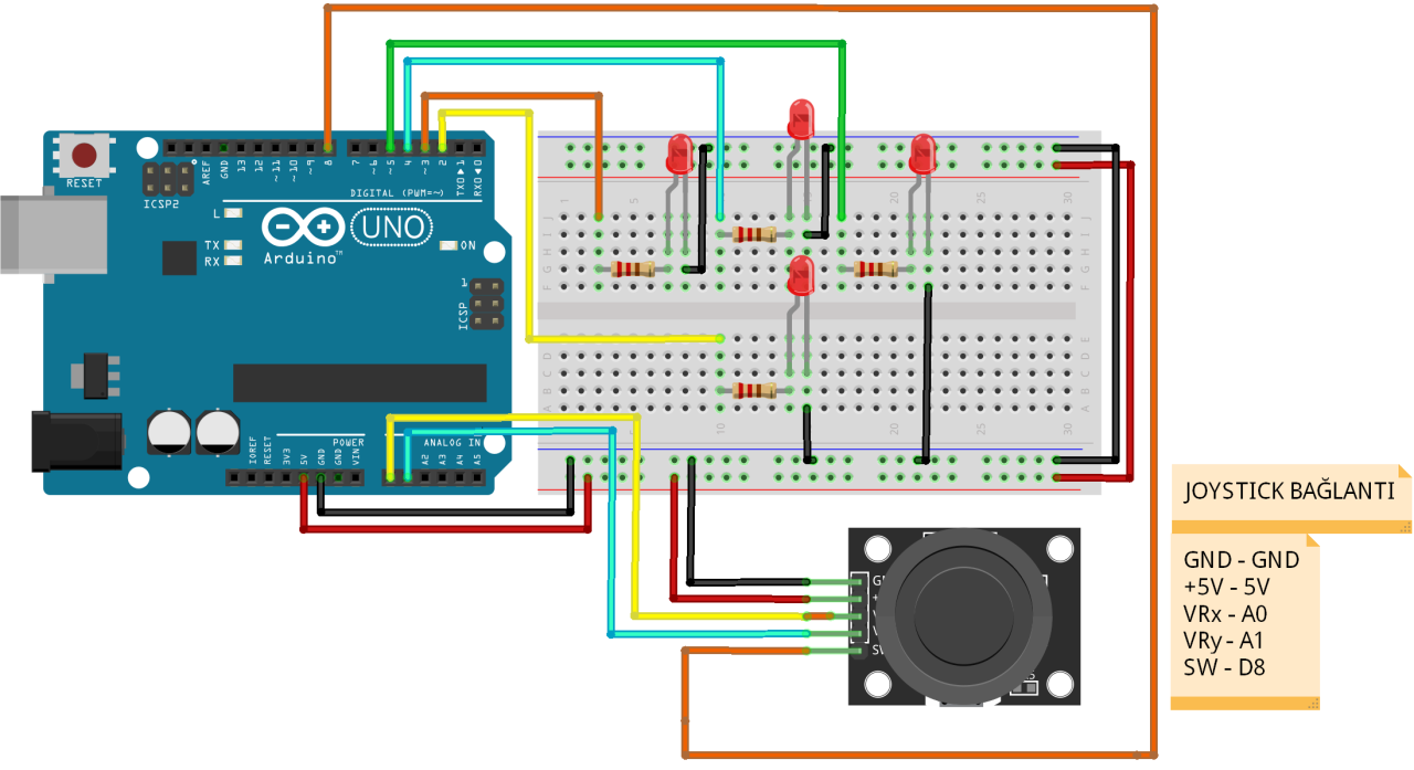 Arduino ve mBlock ile Joystick Kullanımı