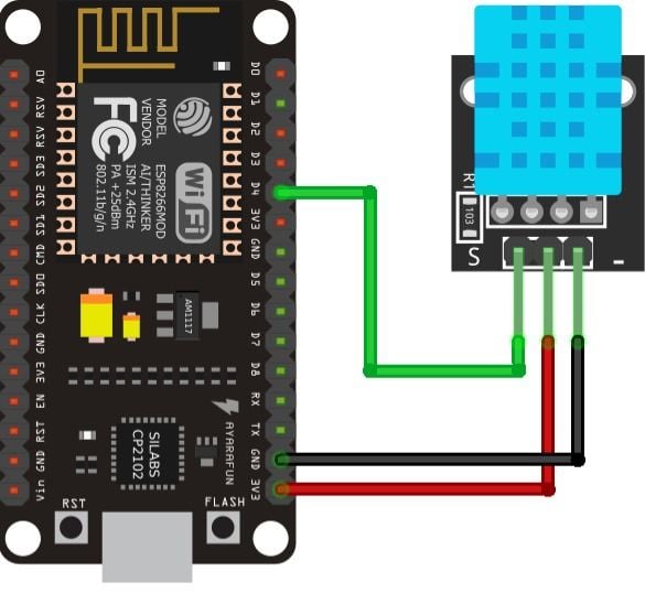 NodeMCU - DHT11 ile Sıcaklık ve Nem Değeri Okuma