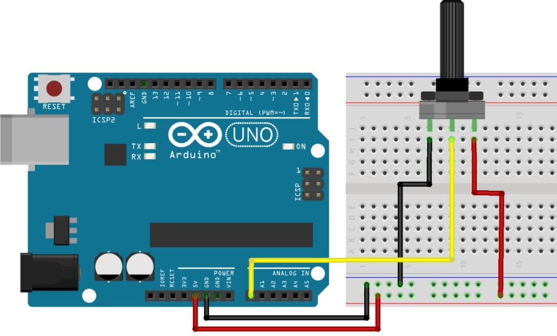 Arduino ve mBlock ile Analog Değer Okuma ve Seri Haberleşme (Potansiyometre)