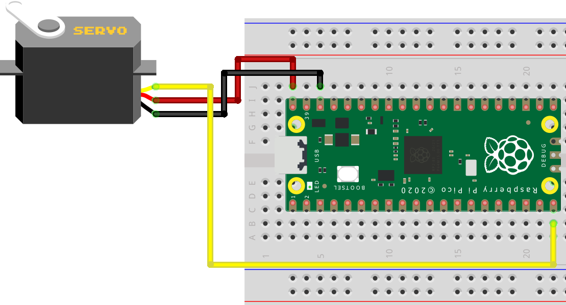 Raspberry Pi Pico MicroPython ile Servo Motor Kontrolü