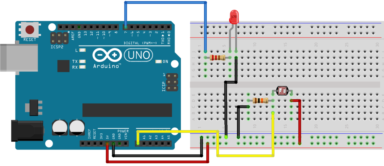 Arduino ve mBlock ile LDR Devresi (Karanlıkta Yanan LED Uygulaması)