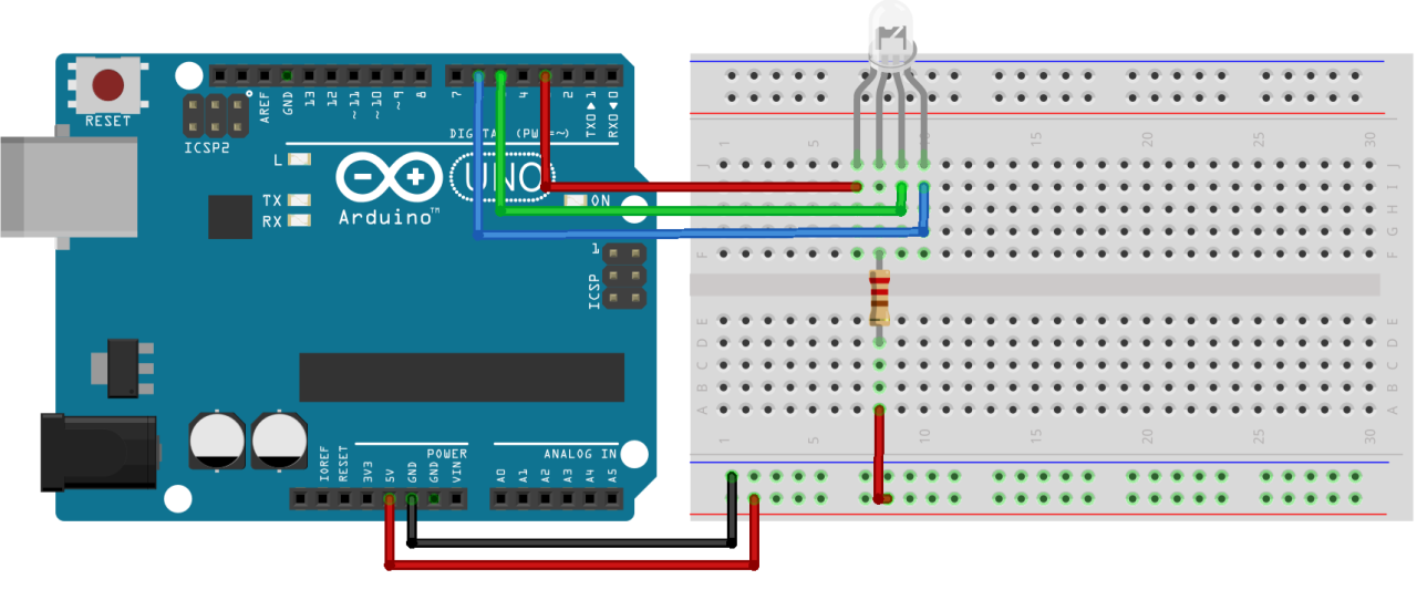 Arduino UNO ile RGB LED Uygulaması