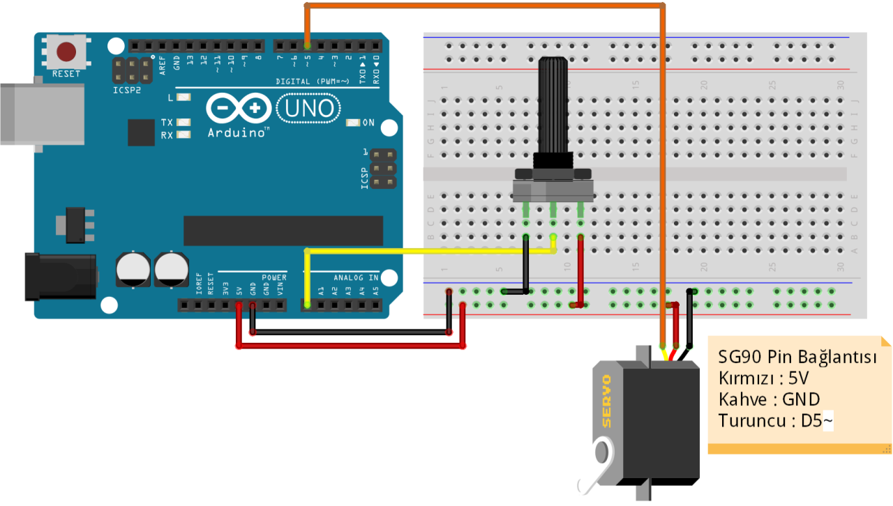 Arduino ile Servo Motor Kullanımı