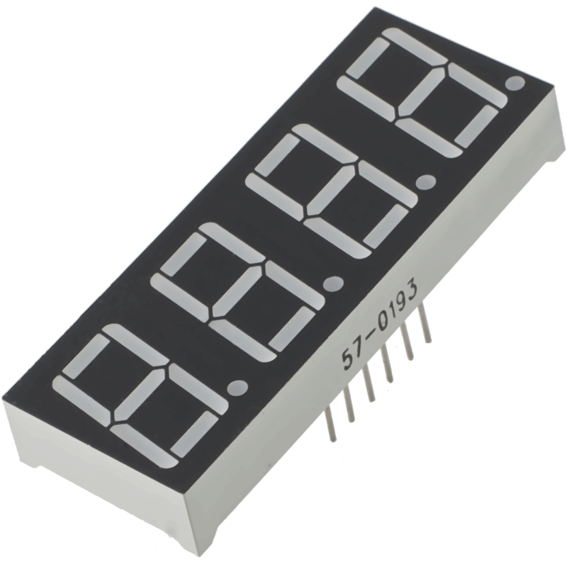 9 mm 4'lü 7 Segment Display