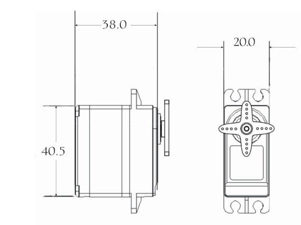 PowerHD Tam Tur Dönen Servo Motor - AR3606HB 6.7kg-cm