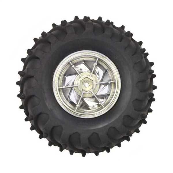 Dagu 120x60mm Off-Road Robot Tekerlekleri Gümüş