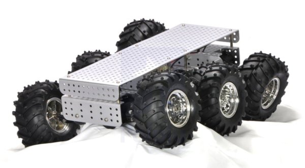 Dagu 120x60mm Off-Road Robot Tekerlekleri Gümüş
