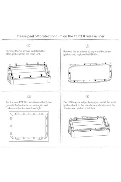 ELEGOO PFA Film 2.0 5 Adet - Mars 3 /3Pro