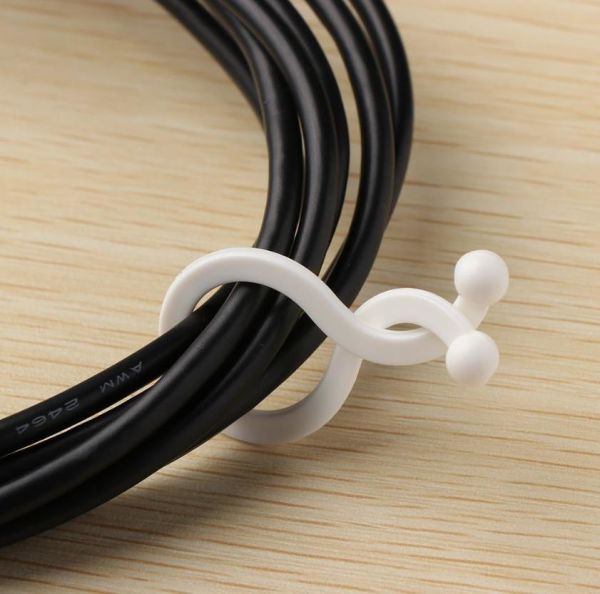 Beyaz Bükülebilir Klips(7.6-10.2mm)(10 Adet)