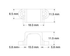 Plastik Mikro Metal Motor Tutucu