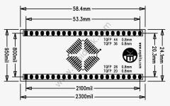 0.8MM TQFP Çevirici PCB