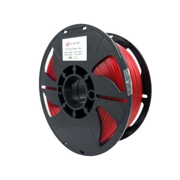 Elas Kırmızı PET-G PLUS Filament 1.75mm 1Kg