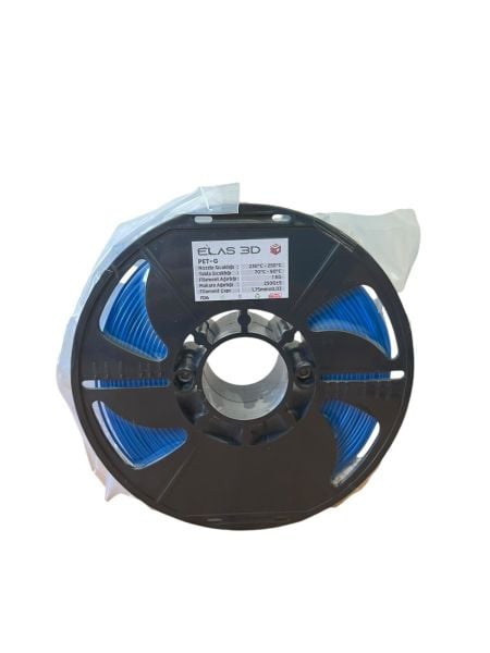 Elas 1.75mm Mavi PET-G Plus Filament 1Kg