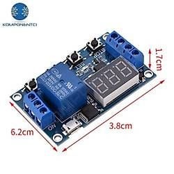 6-30V Zaman Ayarlı Röleli Modül Röle Kartı Micro USB Girişli