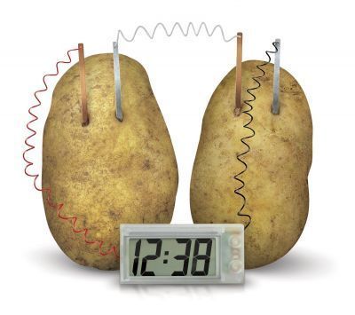 Patatesten Elektrik Üreten Dijital Saat Kiti