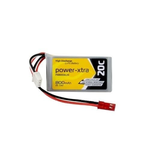 Power-Xtra PX800XXL2S -2S1P- 7.4V 800 mAh Li-Polymer Pil -20C
