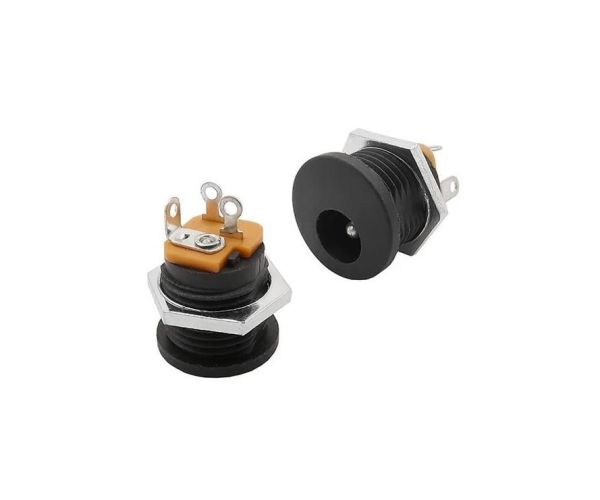 Dişi DC Barrel Jack Somunlu 2.1mm