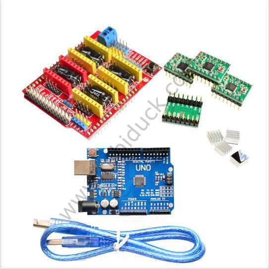 Arduino Uno CNC Shield Seti