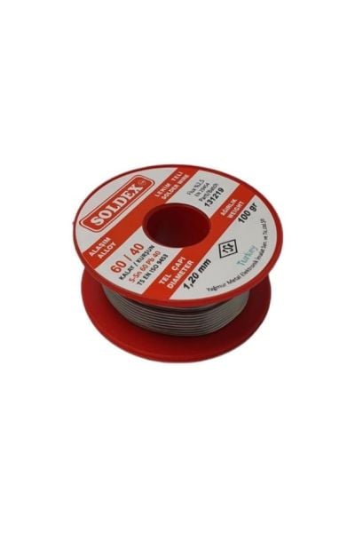 Soldex 100g 1,2mm Lehim Teli (%60 Kalay / %40 Kurşun)