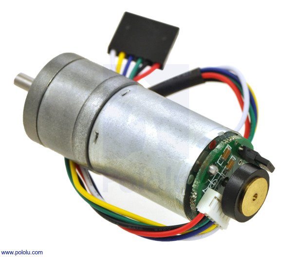 9.7:1 6V 590RPM Enkoderli Redüktörlü DC Motor PL-2282