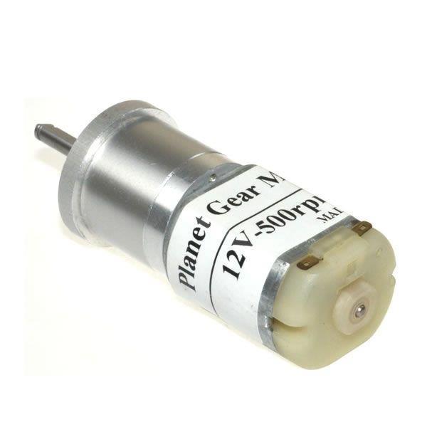 12V 500RPM 25mm Planet Dişli Redüktörlü DC Motor