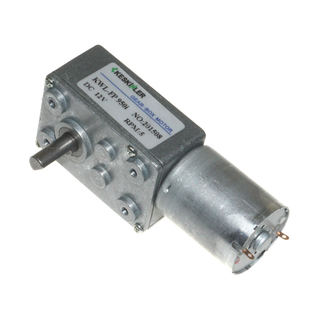 12V 5RPM L Redüktörlü DC Motor