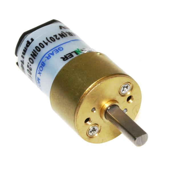 6V 140RPM Redüktörlü 14mm Mikro DC Motor