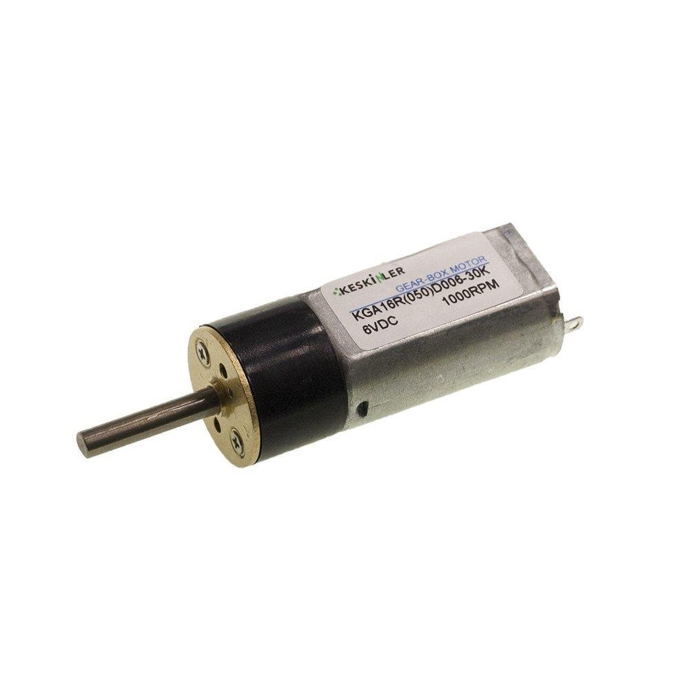 6V 1000Rpm 16mm Redüktörlü Dc Motor