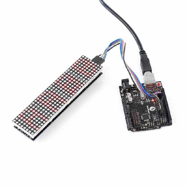4'lü 8x8 Kırmızı Dot Matrix Board